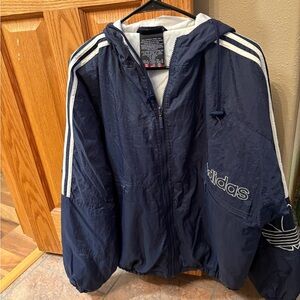 Adidas Navy Jacket with White Details